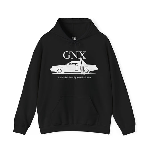 Kendrick Lamar Merch - GNX Tour Merch Exclusive Black Tour Dates Hoodie