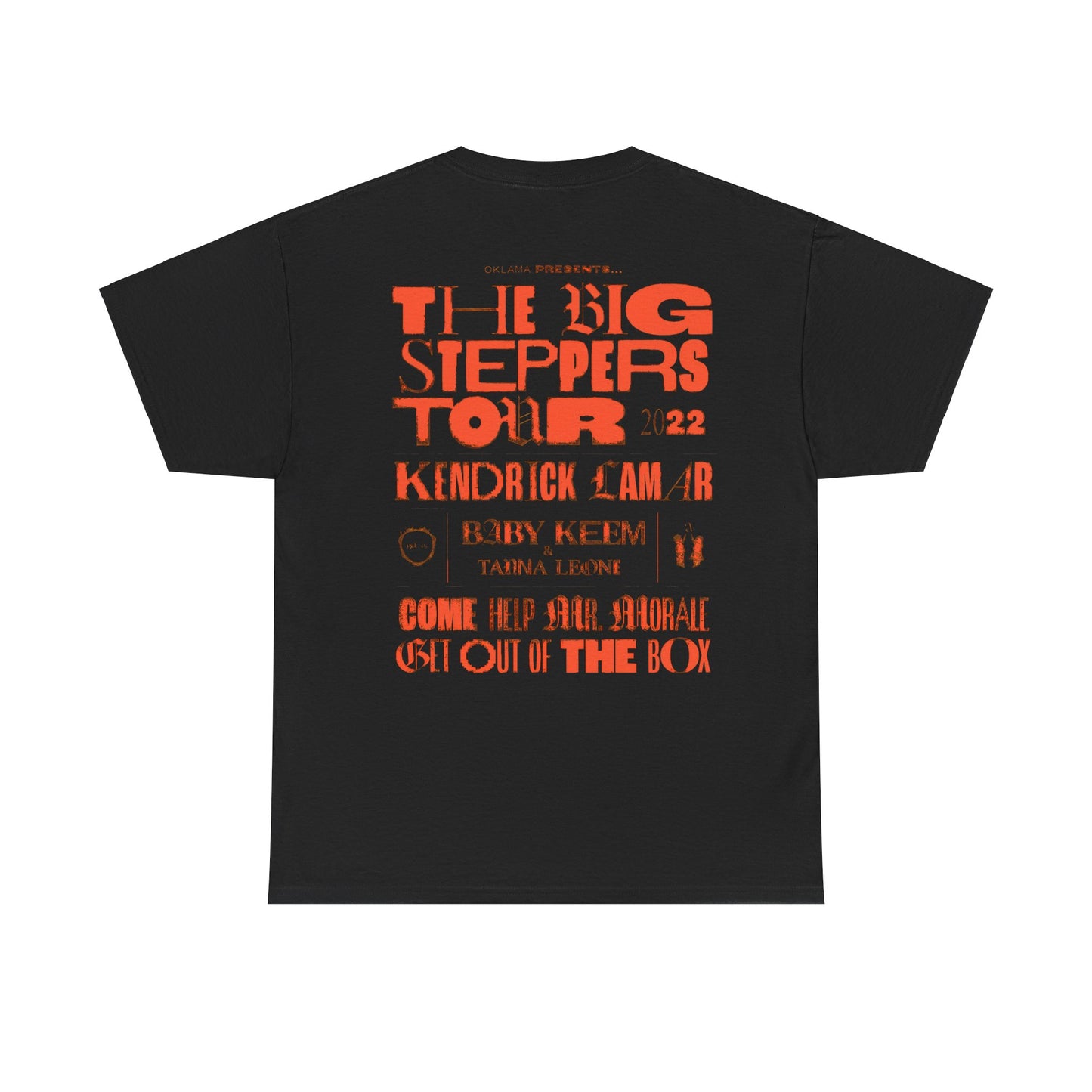 Kendrick Lamar Merch - Mr. Morale & The Big Steppers Black Tour Dates Tee